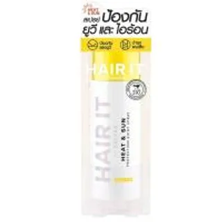 แฮร์อิทสเปรย์ฮีทแอนด์ซันโพรเทคชั่นไชน์นี่ 100กรัม Hair It Heat and Sun Protection Shiny Spray 100g. (8858842009796)