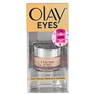 โอเลย์อายครีมอายส์อัลติเมทลดรอยหมองคล้ำเพื่อดวงตาอ่อนกว่าวัย 15มล. Olay Eyes Ultimate Instantly Younger Looking Eye Cream 15ml. (4902430719506)