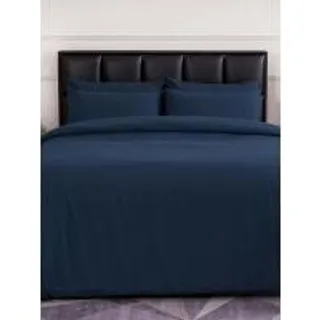 LUCKY MATTRESS ชุดผ้าปูที่นอน ป้องกันไรฝุ่น Micro Touch Earth Tone Stlye ขนาด 5 ฟุต ลาย MC 016 สีน้ำเงิน (MKP1225674)