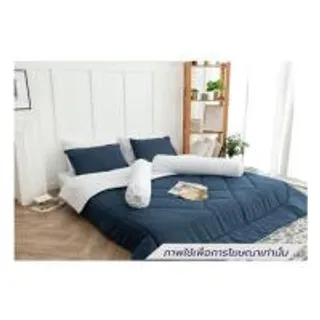 ชุดผ้าปูที่นอน 6 ฟุต (ชุด 6 ชิ้น) SANTA BEDDING สี WHITE/NAVY BLUE (1292729)