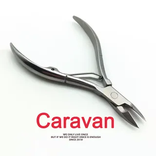 Caravan crew Nail scissors กรรไกรตัดเล็บ กรรไกรตัดหนัง ปากโค้ง อุปกรณ์ทำเล็บสำหรับมืออาชีพ คุณภาพสูง