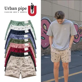 【ไซซ์28-34】URBAN PIPE กางเกงขาสั้นผู้ชาย สำหรับใส่เดิน ทำจากผ้าฝ้าย แฟชั่น สูงเหนือเข่า ไม่จำกัดเพศ 526153