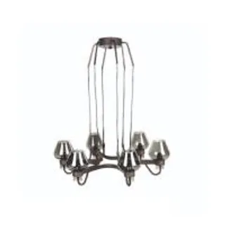 ไฟช่อ L&E 01-02732 สีดำ 6 หัว (1104894)