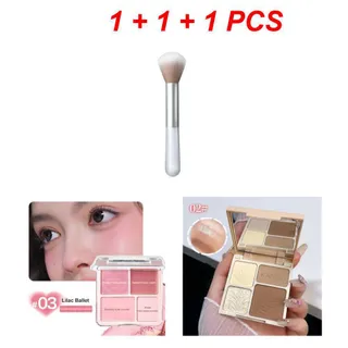 [2 ~ 3 วันส่ง]บลัชออนพาเลทท์ 4 สี เม็ดสีชัด เนื้อเนียน เกลี่ยง่าย ปกปิดดี สำหรับช่างแต่งหน้า
