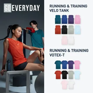 GQ Everyday Running & Training - Velo Tank & Votex-T : เสื้อวิ่งออกกำลังกาย เคลื่อนไหวสะดวก แฟชั่นกีฬา เสิ้อกีฬาผู้ชาย เสื้อแขนกุด ระบายอากาศดี เนื้อผ้ายืดหยุ่น ไม่แคบไม่รั้ง ใส่สบาย ผ้าโพลีเอสเตอร์ อิสระคล่องตัว ผ้าแห้งไว พร้อมแถบสะท้อนแสง เสื้อผ้าตาข่าย