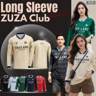 ZUZA - Longsleeve THAILAND FC เสื้อแขนยาว ปลายจั๊มพ์ พิมพ์ลาย เนื้อผ้าไมโครฯ นุ่มพิเศษ สวมใส่สบาย ใส่ได้ทั้งผู้ชายผู้หญิง