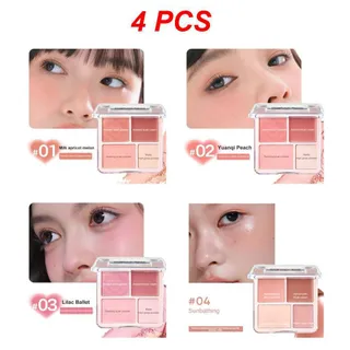 Yicenmy Blush On เพิ่มความงามธรรมชาติ Blush ที่ยาวนานบนสีสดใส ผิวเรียบสว่างสำหรับการซ่อมแซมแสงสูงของคุณ สามในหนึ่ง