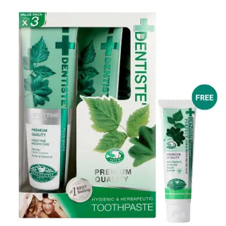🔥Exclusive 5.5🔥[แพ็คสุดคุ้ม 3 ชิ้น] Dentiste Original Toothpaste ยาสีฟัน ออริจินอล 160g. free Dentiste Original Toothpaste 20 g.
