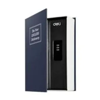 กล่องนิรภัยทรงหนังสือ DELI ET647-BL-01 สีน้ำเงิน (1316889)