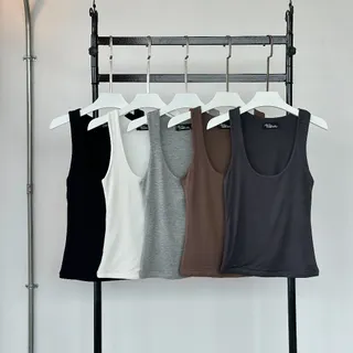 Atipashop - AOSTA TANK TOP เสื้อกล้าม ทรงเบสิค ผ้าเนื้อหนาสองชั้น