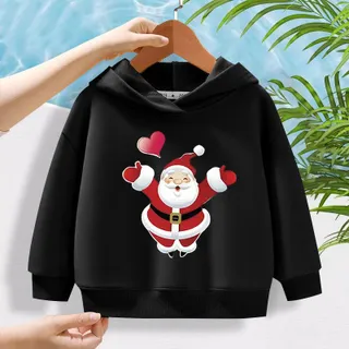 E927สื้อฮู้ดเด็กลายแฟชั่นสวยน่ารัก.เสื้อแขนยาว.มี7สีหลายไซส์(110-160)ใส่ได้ทั้งเด็กชายและเด็กหญิงลายคริสต์มาส