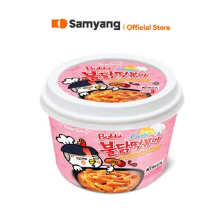 Samyang Buldak Hot Chicken Topokki Carbonara ซัมยัง บูลดัก ฮอตชิคเก้น ต๊อกโปกี รสคาโบนาร่าสูตรเผ็ด (179g.)