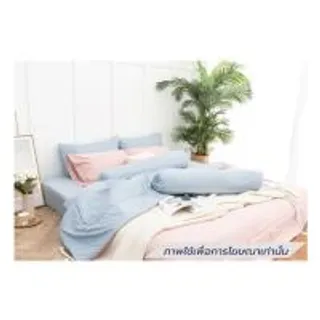 ชุดผ้าปูที่นอน 5 ฟุต (ชุด 6 ชิ้น) SANTA BEDDING สี LIGHT BLUE/PINK (1292685)