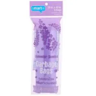 สมาร์ทเตอร์ถุงขยะแบบม้วนกลิ่นลาเวนเดอร์ 30X40นิ้ว แพค 8ใบ Smarter Garbage Bags Rolled Lavender Scented 30X40inch Pack 8pcs. (8853474063291)