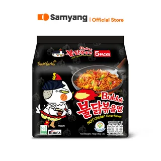 [แพ็ก 5] Samyang Buldak Hot Chicken Ramen ซัมยัง บูลดัก ฮอตชิคเก้น ราเมง รสไก่สูตรเผ็ด (140g.x5)
