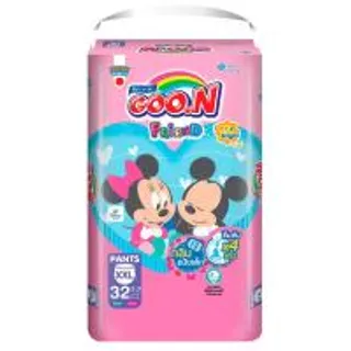 กูนน์เฟรนด์กางเกงผ้าอ้อมเด็กกลิ่นแป้ง XXL 32ชิ้น Goon Friend Baby Diaper Powder Scent XXL 32pcs. (8858947862340)
