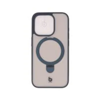 เคส Blue Box iPhone 15 Pro Matte Clear magnetic ring Blue Steel (8858899497225)