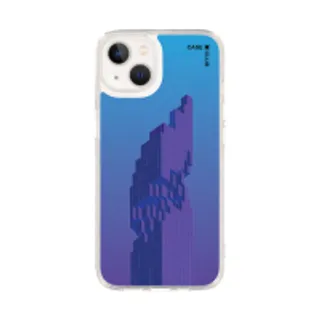 iPhone 13 Clear Case Pixelated Skyscraper (88528791047838852879315417)