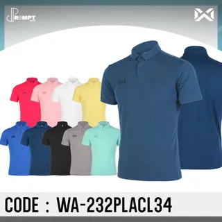 เสื้อโปโล เสื้อโปโลวอริกซ์ WARRIX PIN POLO SHIRT รหัส WA-232PLACL34 ของแท้100%