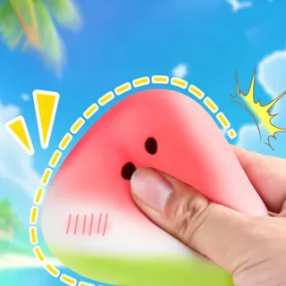 HENGHOME ของเล่นแตงโมผลไม้น่ารักสำหรับบรรเทาความวิตกกังวลการบีบอัดเด้งช้าสนุก