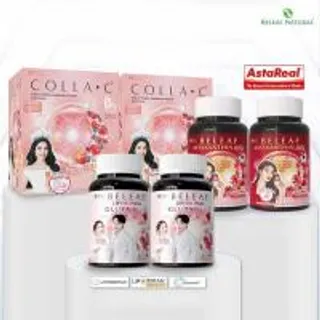 Beleaf บีลีฟ ไลโปโซมอลกลูต้าพลัส 2 กระปุก + แอสตาแซนธิน 2 กระปุก + คอลล่าซี 2 กล่อง (364714-734020010)