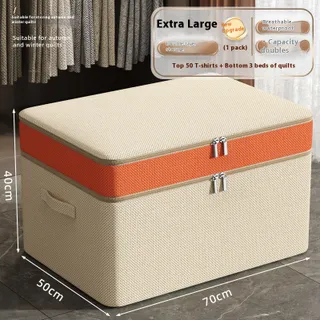 ความจุมากกระเป๋าใส่ของแบบมีซิปสองชั้นสำหรับสิ่งทอในครัวเรือนการจัดระเบียบ