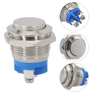 [PENGGONG]Comforhome หัวสูงกันน้ำสวิทช์ปุ่มกดโลหะประเภทขั้ว16สกรูเอ็มเอ็ม