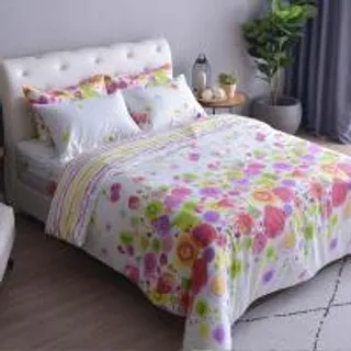 LUCKY MATTRESS ผ้าปูที่นอน COTTON 100% SIGNATURE COTTON COLLECTION 6 ฟุต CD 006 สีครีม (MKP1390111)