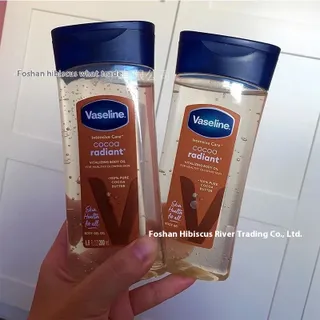 DEUKIO Vaseline บอดี้เจลดูแลอย่างล้ำลึกรสกาแฟน้ำนมกุหลาบให้ความชุ่มชื้นและบอดี้เจลบำรุงร่างกายน้ำมันเจล200มล.