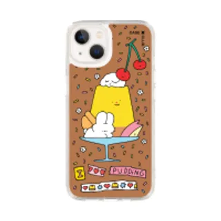 iPhone 13 Clear Case Fluffy Bunny Pudding (88528791047838852879538984)