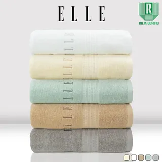 ELLE Towel สีใหม่ ผ้าขนหนูผลิตจากเส้นใยคอตตอน เส้นด้ายคู่ มีขนาดให้เลือก [ TEC054 ]
