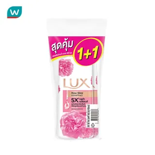 Lux ลักส์ ครีมอาบน้ำ โรซี่ โกลว์ 450 มล. แพ็คคู่