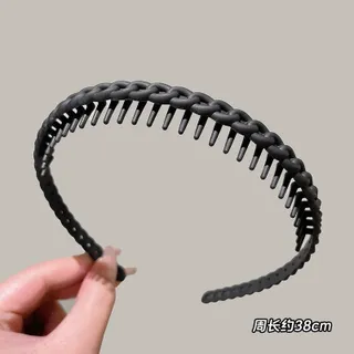 DAIMEISHU ที่คาดผมกันลื่นแบบมีฟันของผู้หญิงพิเศษสำหรับการแต่งหน้าและการล้างหน้า