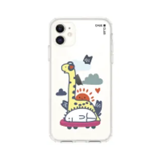 iPhone 11 Clear Case Brachiosaurus On Headphone (88528790006278852879959284)
