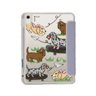 iPad Air4/5/6/7 11" 2025 (M2/M3) Clear Purple Dachshund & Friends (88528798923078852879352351)
