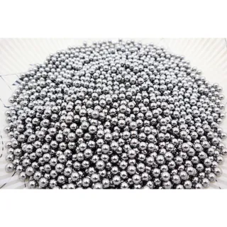 MONQIQI ลูก8มิล ลูกเหล็กร่อนเงา ขนาด 8mm ถุง 1 กิโลกรัม ( ประมาณ 470-490 เม็ดบวกลบ )