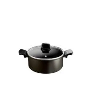 TEFAL หม้อ 2 หู พร้อมฝาแก้ว รุ่น PROTECH ขนาด 24 ซม. (CDS16524613)