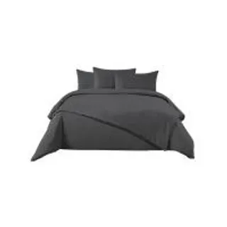 STUDIO ONE ชุดผ้าปูที่นอน พร้อมผ้านวม ควีนไซส์ ขนาด 5 ฟุต 6 ชิ้น รุ่น Lannah Solid สี Titanium (MKP1806054)