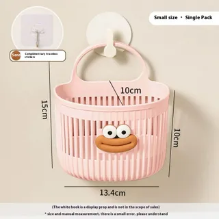 PaulWeekend ตะกร้าใส่ของติดผนังน่ารักสำหรับห้องครัวและอ่างอาบน้ำความสามารถในการรับน้ำหนักที่แข็งแกร่ง