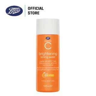 [ส่งฟรี]Boots Vitamin C Brightening Toning Water บู๊ทส์ วิตามิน ซี ไบรท์เทนนิ่ง โทนนิ่ง วอเตอร์ 100 มล.