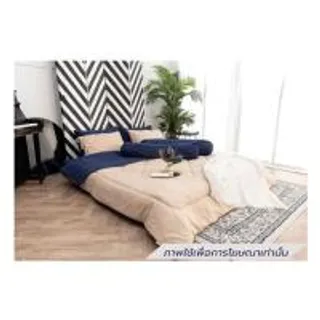 ชุดผ้าปูที่นอน 6 ฟุต (ชุด 6 ชิ้น) SANTA BEDDING สี NAVY BLUE/BROWN (1292860)