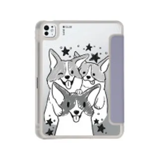 iPad Pro 11" (2024) Clear Purple Corgi Trio (88528793547378852879344752)