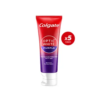 [มี 4 แพ็คให้เลือก] ยาสีฟัน คอลเกต อ๊อพติค ไวท์ เพอร์เพิล 100 กรัม Colgate Optic White Purple 100g.