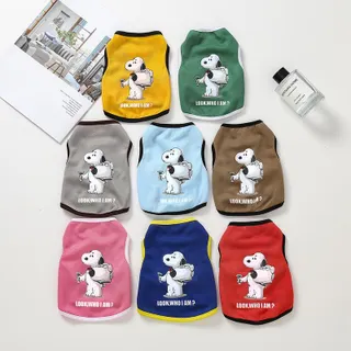 เสื้อผ้าสุนัขสัตว์เลี้ยงน่ารัก ลายการ์ตูน เหมาะสำหรับลูกสุนัขและแมว ชิวาวา คิริกี้ โกลด์ มีไซส์ XS-6XL มาใหม่