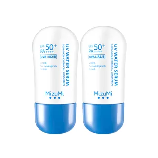 [มีแพ็ค 2 และ 4 หลอดให้เลือก] MizuMi UV Water Serum SPF50+ PA++++ 40g  No.1 Best Selling Sunscreen เซรั่มกันแดด บางเบา ซึมไว ไม่อุดตัน
