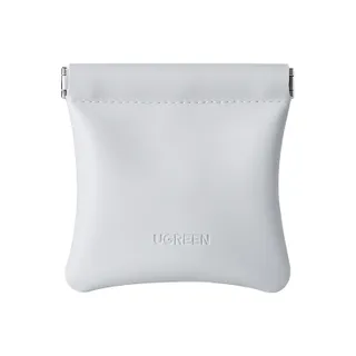 UGREEN Automatic Closure Magnetic Leather Bag for Earbuds Data Cable Coin Lipstick Charger Model:55954