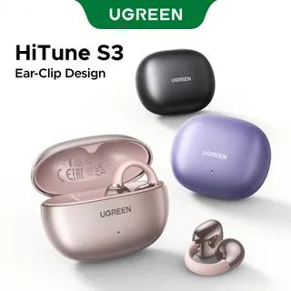 (W)UGREEN S3 หูฟังบลูทูธ 5.4 สีสันสดใส ดีไซน์แบบหนีบหูตามหลักสรีรศาสตร์ หูฟัง open ear หูฟังแบบเปิดหู เสียงในตัว เสียงสเตอริโอ HD หูฟังลดเสียงรบกวนสำหรับการโทร แรงส่งต่ำ Model：55430