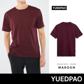 Yuedpao Ultrasoft Non-Iron [ใหม่ล่าสุด] เสื้อยืดคอกลมสีพื้น ไม่ย้วย ไม่หด ไม่ต้องรีด ผ้านุ่ม ไม่ขึ้นขุย Set Dry Leaf