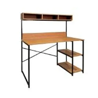 FURRADEC โต๊ะทำงาน พร้อมชั้นวางของ รุ่น Hako-120 สีเนเชอรัลทีค (A020156)