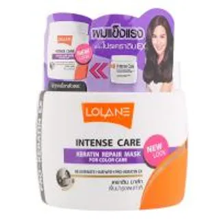 โลแลนเนทูร่ามาส์กเคราตินรีแพร์สำหรับผมทำสี 200กรัม Loland Natura Keratin Repair Color Mark 200g. (8850460988798)